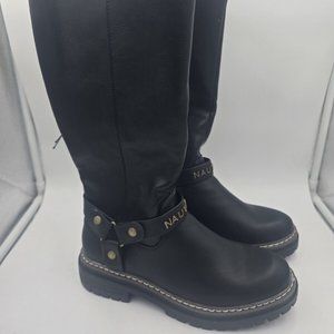 Nautica Size 8 Women's Tall Knee High Black Riding Boots